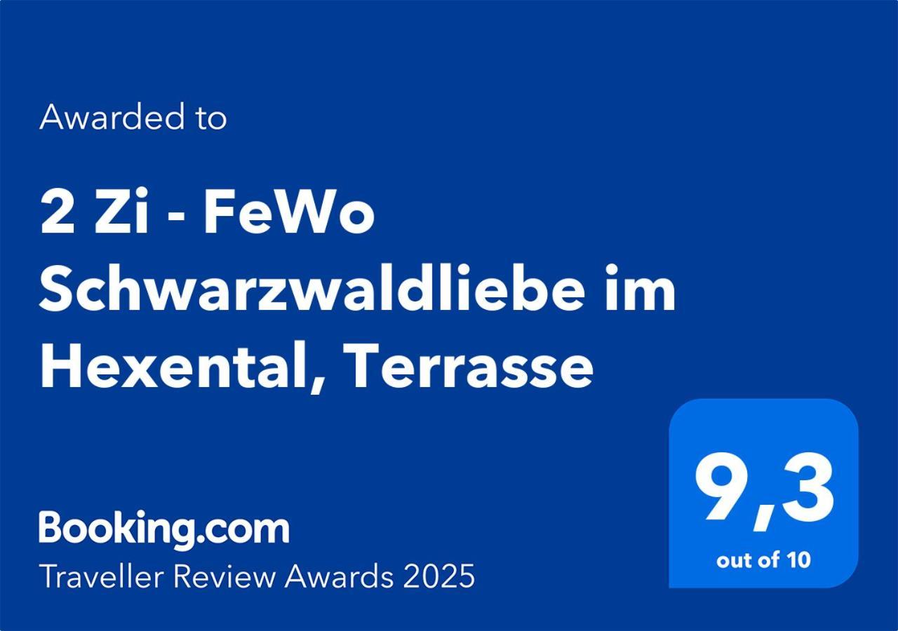 2 Zi - Fewo Schwarzwaldliebe Im Hexental, Terrasse 볼스츠웨일 외부 사진